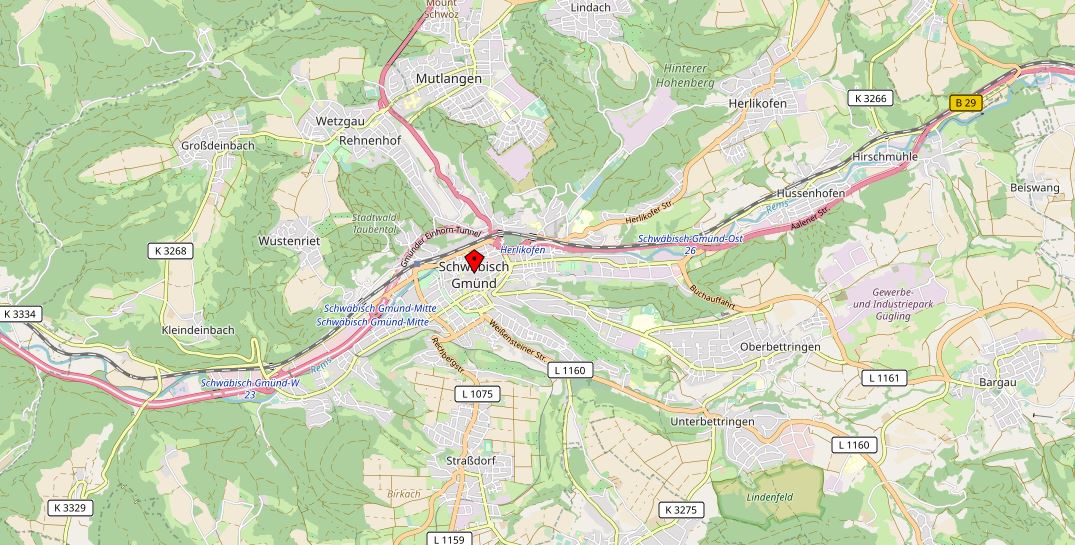Landkarte Schwäbisch Gmünd Immobiliengutachter rehkugler-buehler.de Landkarte Schwäbisch Gmünd Immobiliengutachter rehkugler-buehler.de