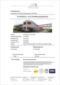 Musterblatt-Gewerbebewertung Verkehrswertgutachten Gewerbe Musterblatt-Gewerbebewertung Verkehrswertgutachten Gewerbe